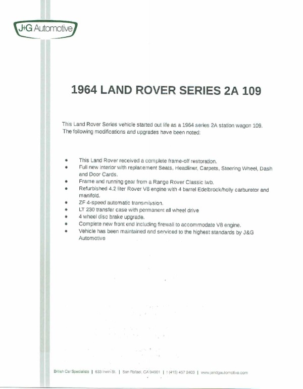 Used 1964 Land Rover Defender 109/110 | Corte Madera, CA