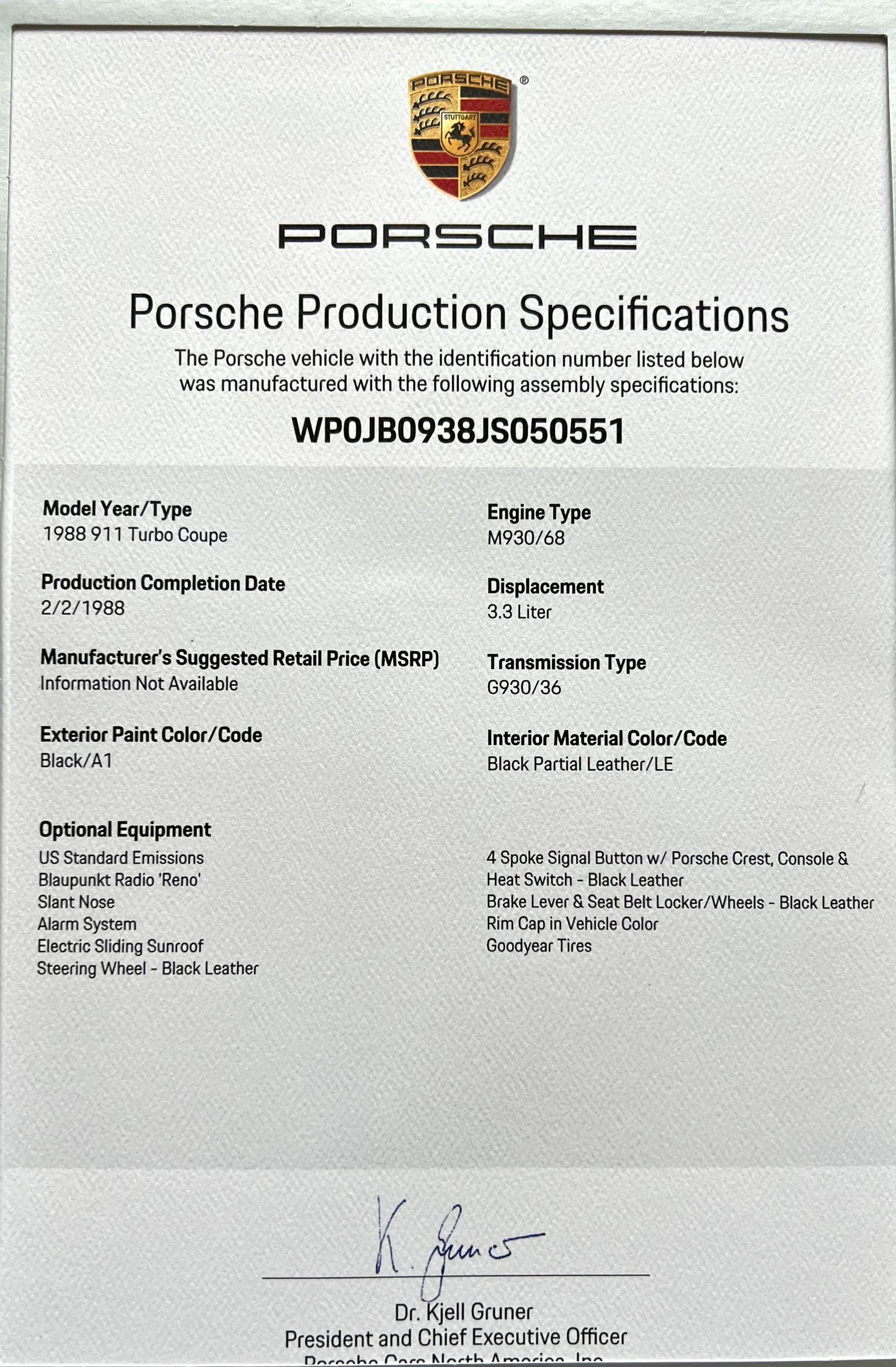 Used 1988 Porsche 911 Carrera Turbo Slant Nose | St. Petersburg, FL